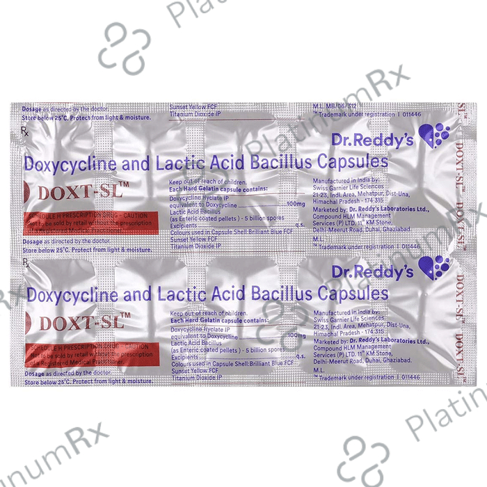 Doxt SL 100mg/5B Capsule 10s