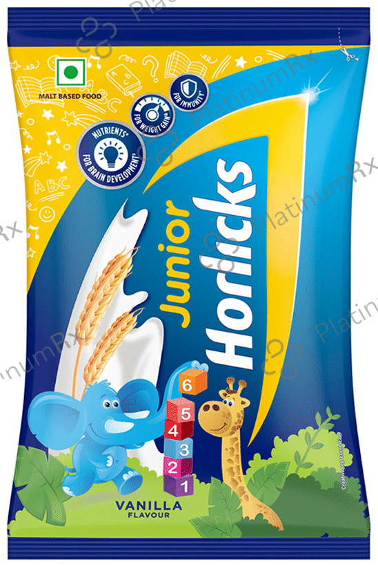 Horlicks Junior- For Kids' Active Brain & Height Gain - Flavour Vanilla 450 gm