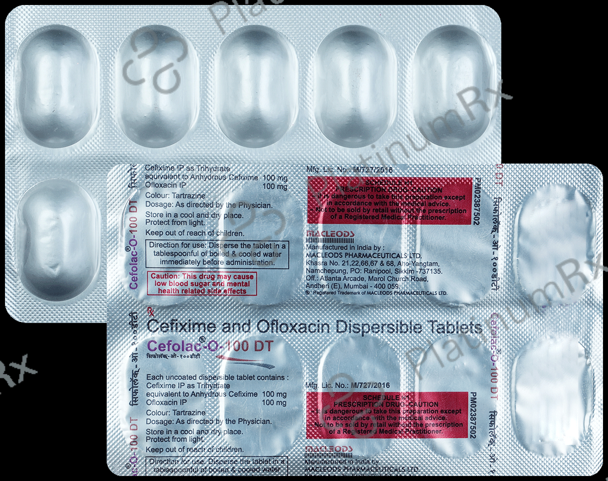 Cefolac O 100/100mg Tablet DT 10s