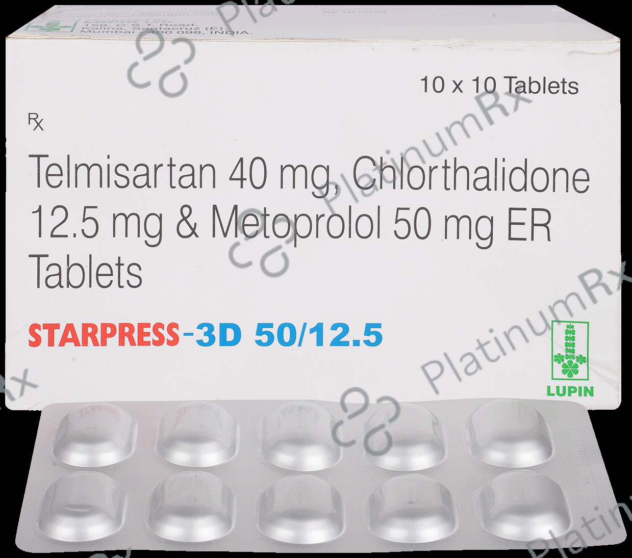Starpress 3D 12.5/50/40mg Tablet 10s