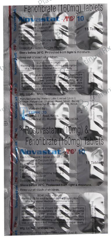 Novastat TG 10 160/10mg Tablet 15s