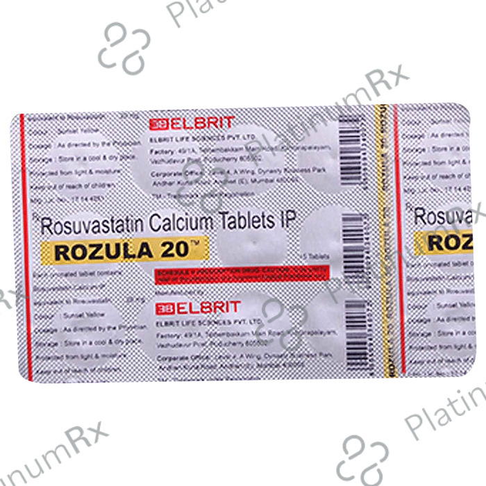 Rozula 20mg Tablet 10 Tablet