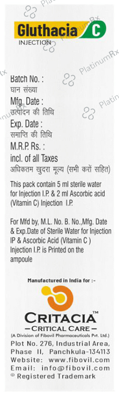 Gluthacia C 1mg Injection