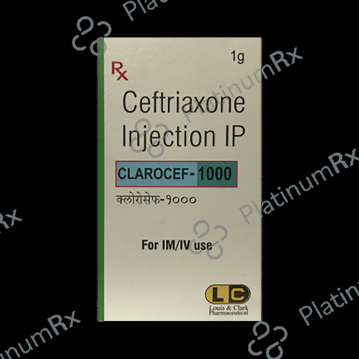 Clarocef 1000 Injection