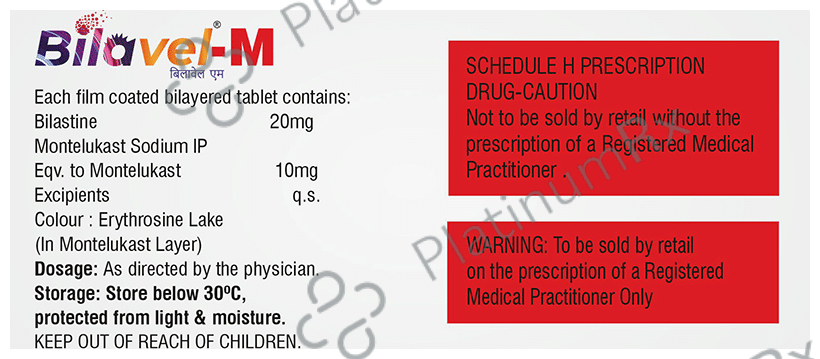 Bilavel M 20/10mg Tablet 10s