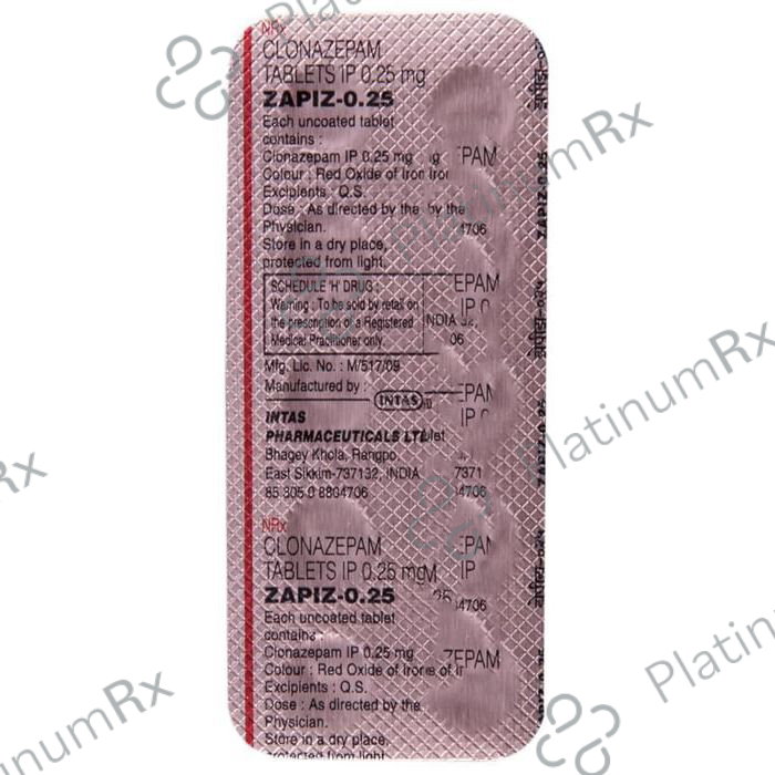 Zapiz 0.25 Tablet 10 Tablet