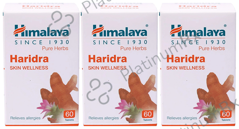 Himalaya Wellness Haridra for Skin Health Tablet (60 Each) 3 bottles
