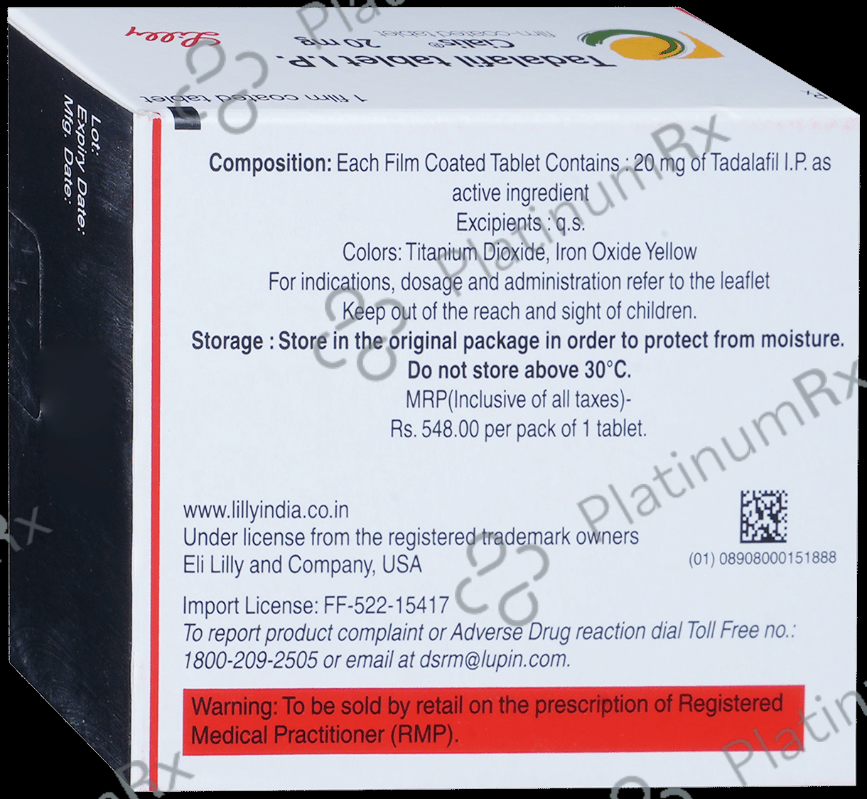 Cialis 20mg Tablet 1s