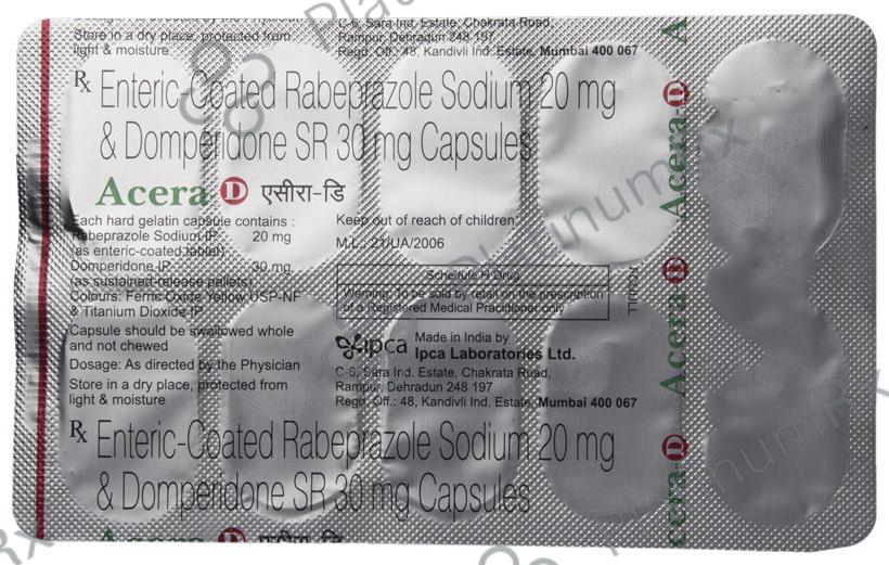 Acera D 30/20mg Capsule SR 10s