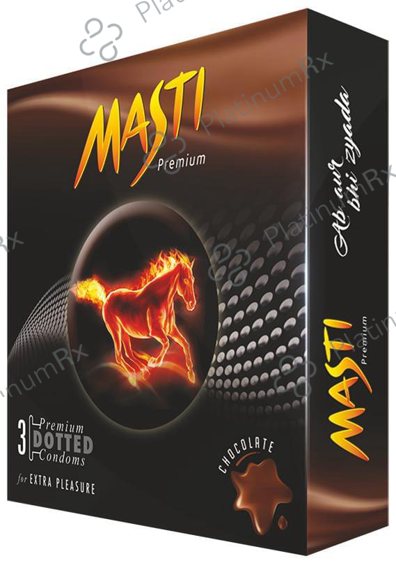 Masti Premium Dotted Condom Chocolate 3 condoms