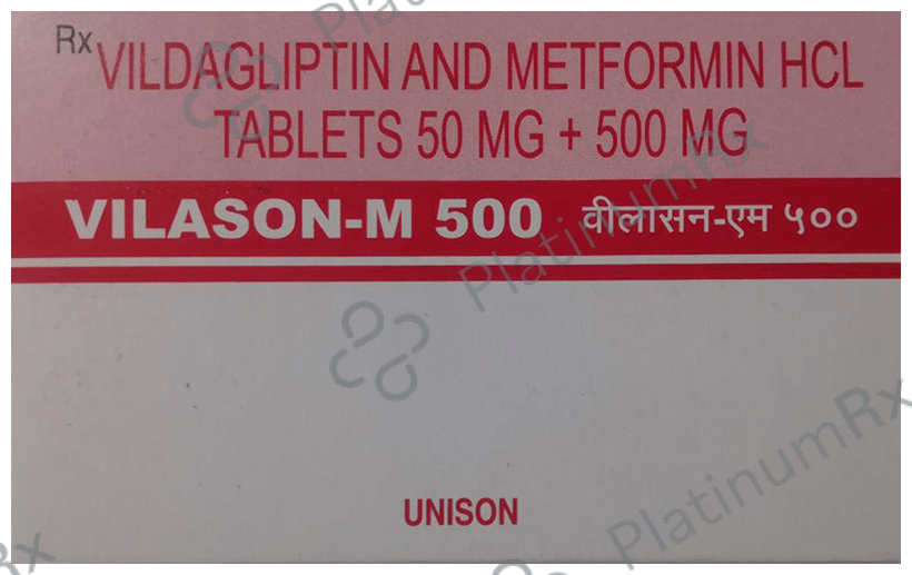 Vilason M 500/50mg Tablet 10s