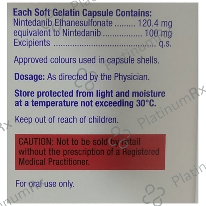 Nintib 100mg Soft Gelatin Capsule 10s