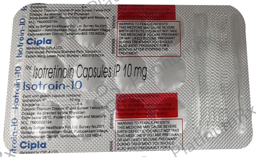 Isotroin 10mg Capsule 15s