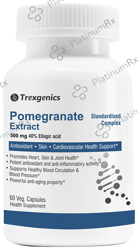 Trexgenics Pomegranate Extract 500mg Veg. Capsules