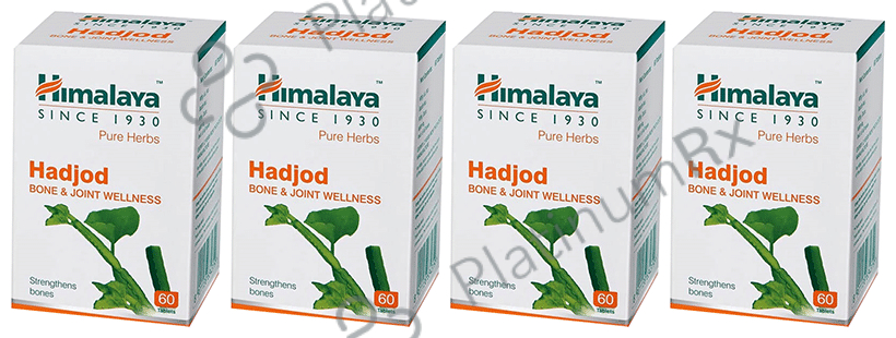 Himalaya Wellness Pure Herbs Hadjod Bone & Joint Wellness Tablet (60 Each) 4 bottles