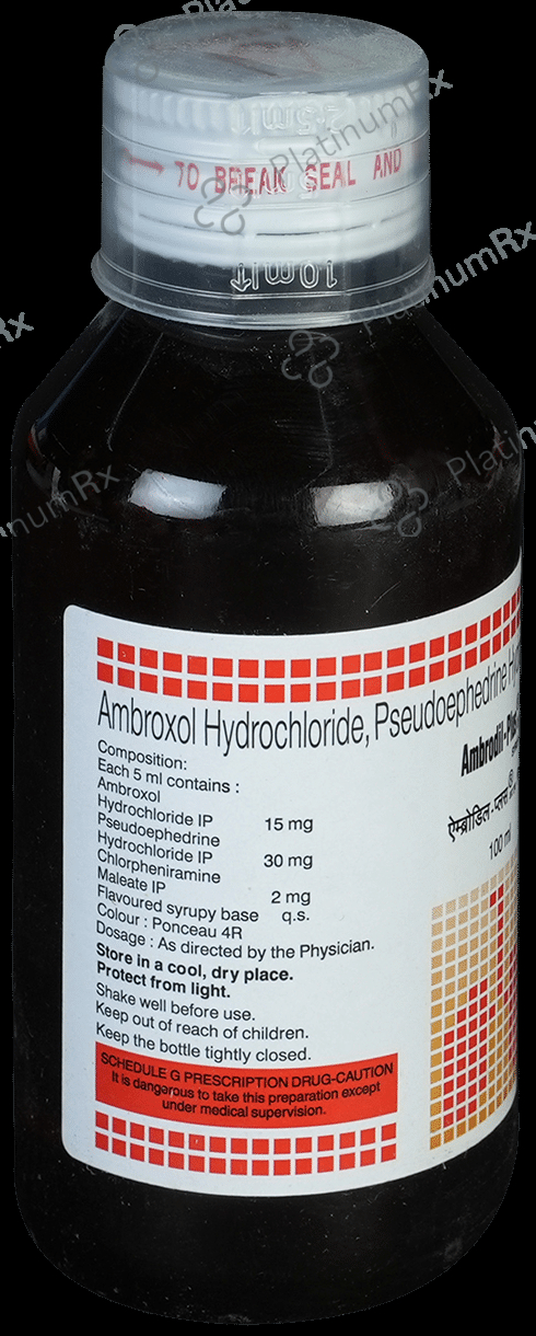Ambrodil Plus 15mg/2mg/30mg RF Syrup 100ml