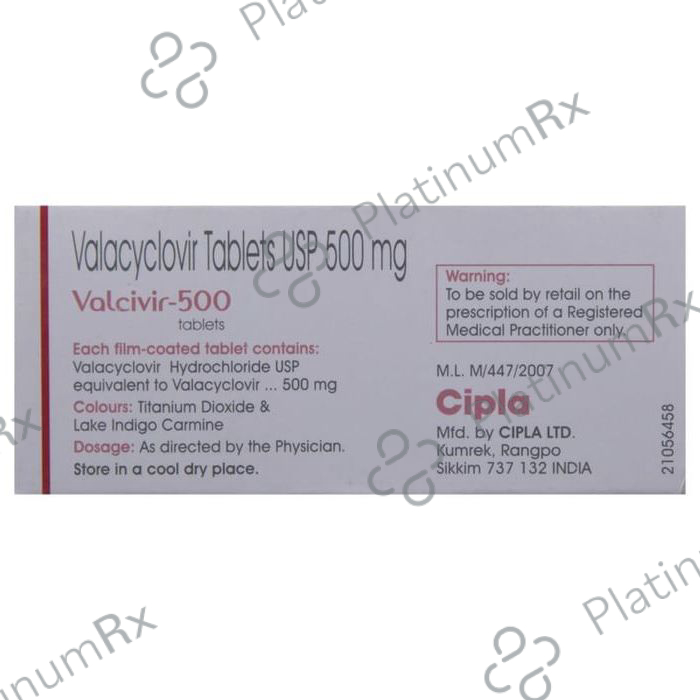 Valcivir 500mg Tablet 3s