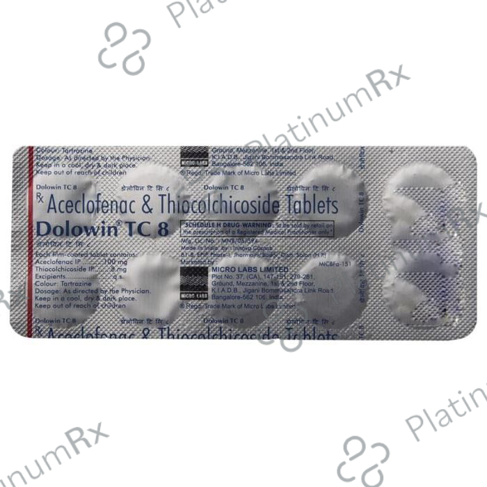 Dolowin TC 8/100mg Tablet 10s