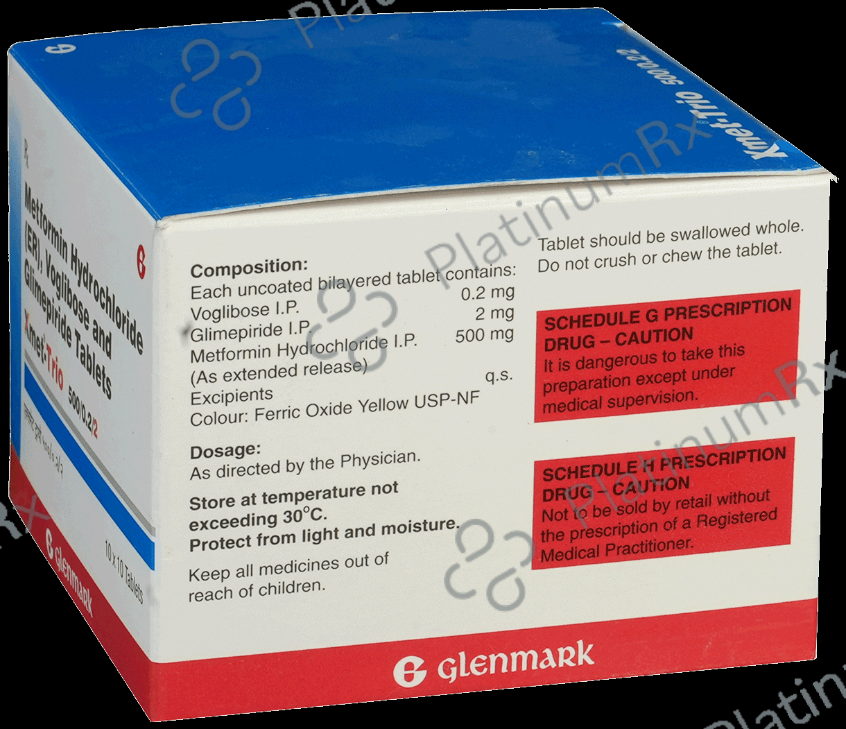 Xmet Trio 2/500/0.2mg Tablet ER 10s