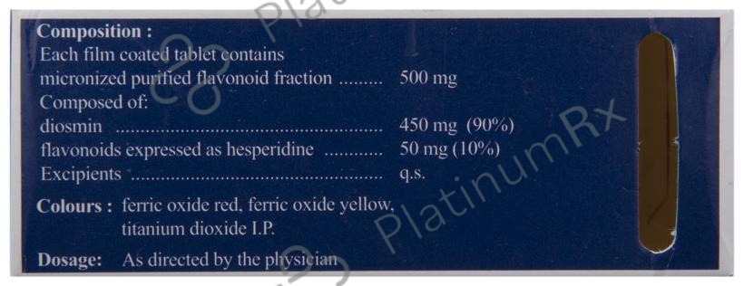 Daflon MG 500mg Tablet 10s