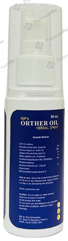 IGP Mediventures Orther Pain Relief Oil Herbal Spray