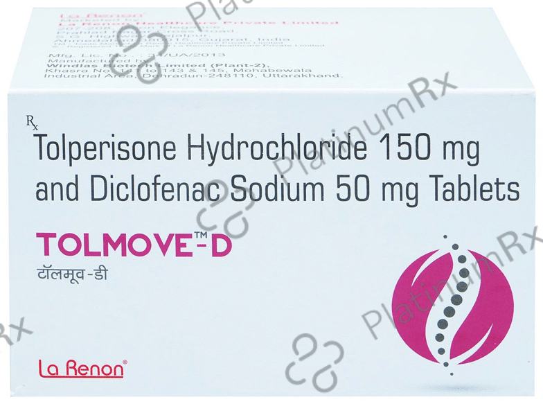 Tolmove D 150mg/50mg Tablet
