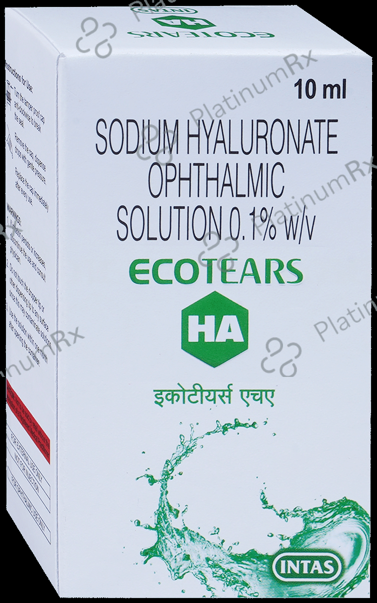 Ecotears HA 0.1% Ophthalmic Solution 10ml