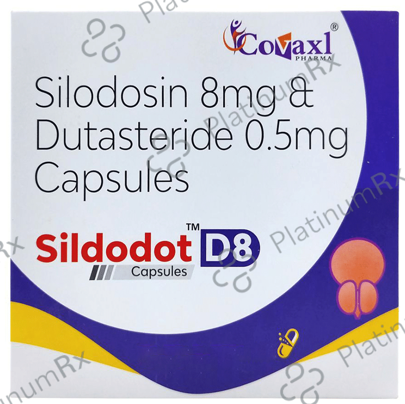 Sildodot D 8mg/0.5mg Capsule