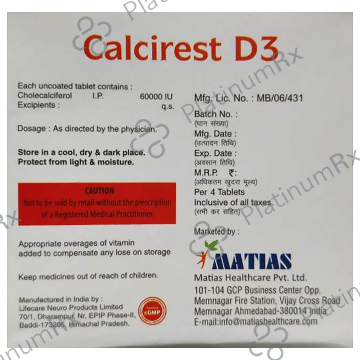 Calcirest D3 Tablet