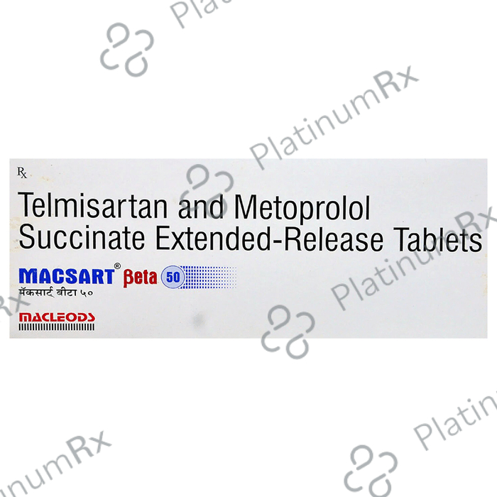 Macsart Beta 50/40mg Tablet ER 10s