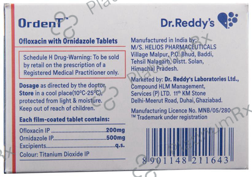 Ordent 200/500mg Tablet 10s