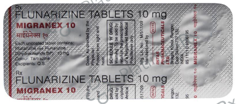 Migranex 10mg Tablet 10s