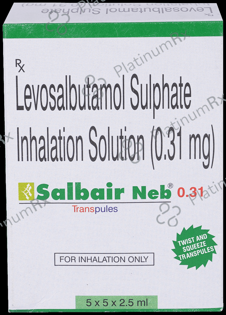 Salbair Neb 0.31mg Transpules