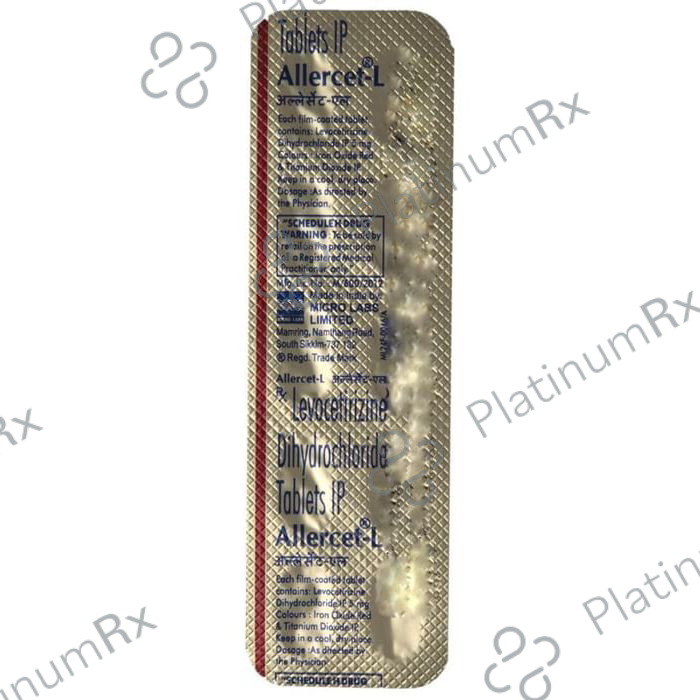 Allercet L 5mg Tablet 10s