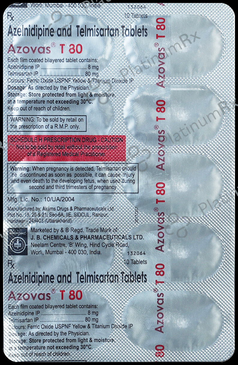 Azovas T 80 Tablet