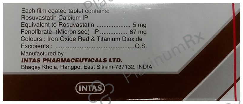 Arvast F 5/67mg Tablet 10s