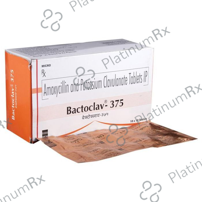 Bactoclav 375 250/125mg Tablet 10s