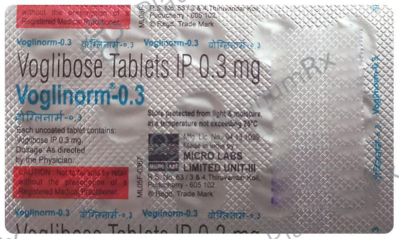 Voglinorm 0.3mg Tablet 15s