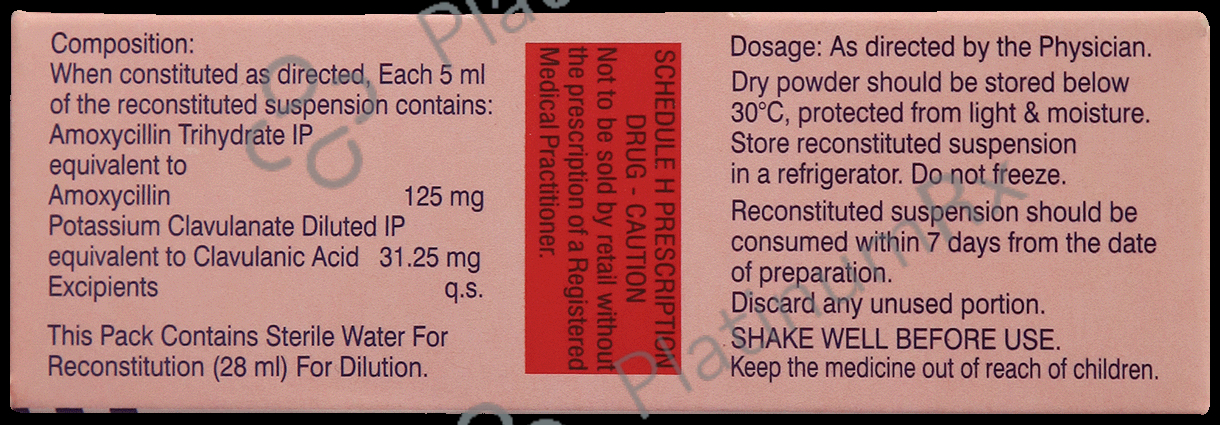 Moxclav 156.25mg Syrup