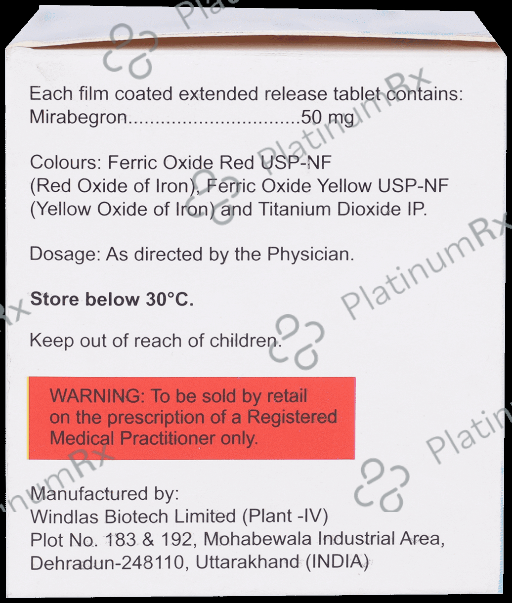 Mirakem 50mg Tablet 10s