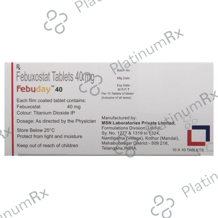 Febuday 40mg Tablet 10s