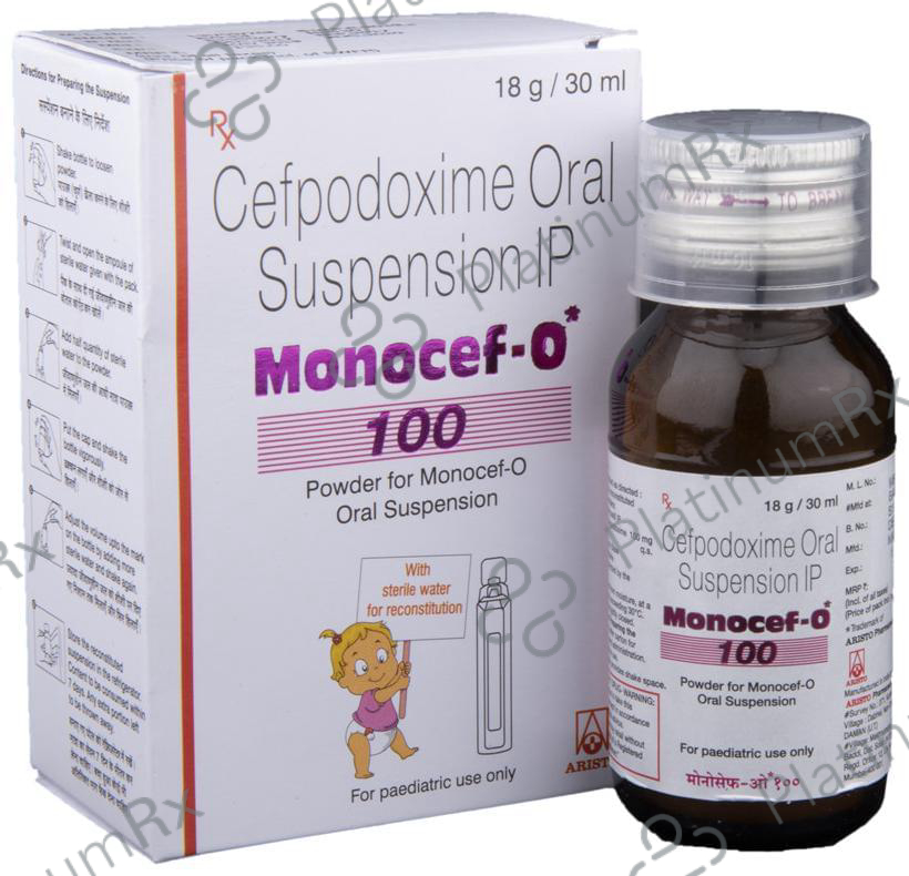 Monocef-O 100 Powder for Oral Suspension