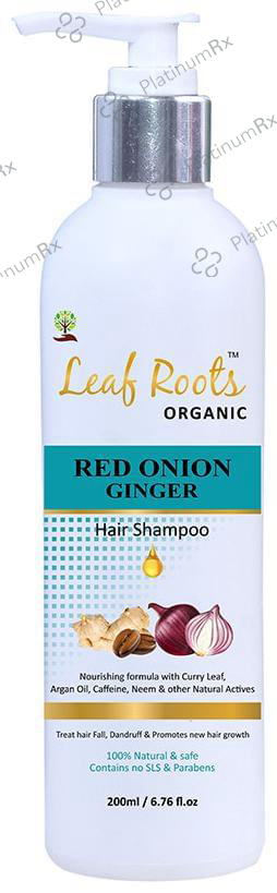 Leaf Roots Organic Red Onion Ginger Hair Shampoo