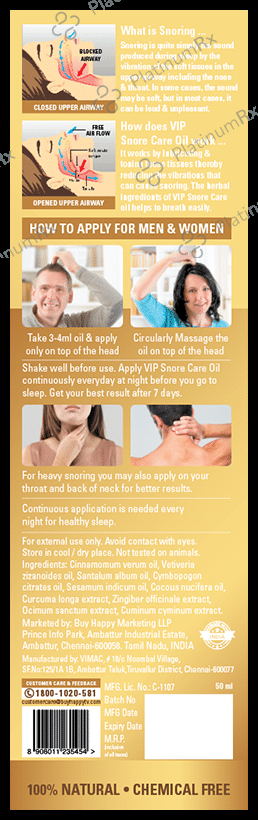 VIP Snore Care Oil 50 ml