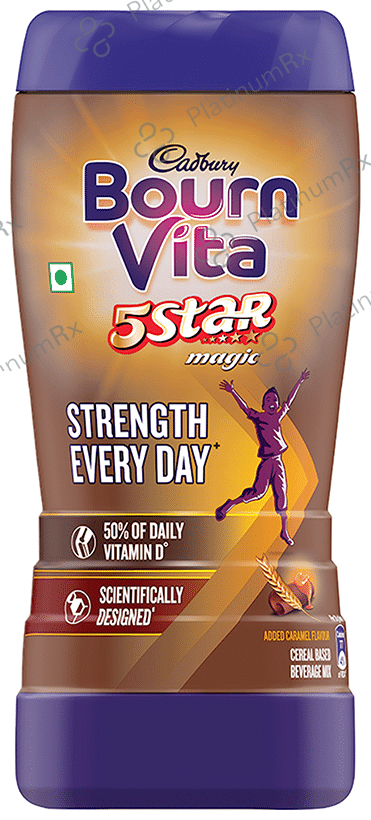 Cadbury Bournvita 5 Star Magic Health Drink - Powder with Vitamin D for Strength - Flavour Chocolate