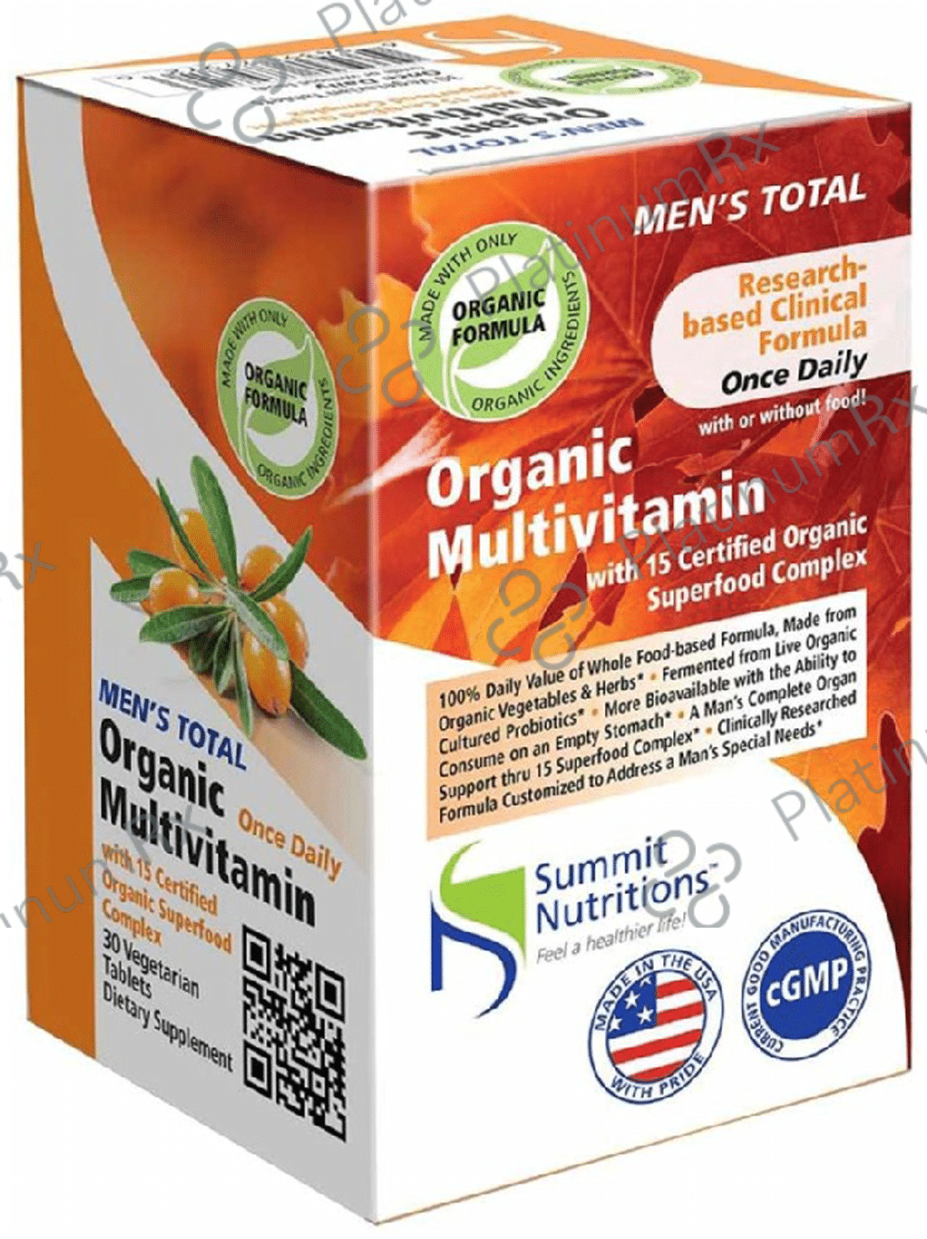 Summit Nutritions Men's Total Organic Multivitamins Tablet