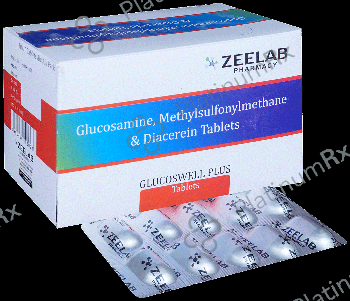 Glucoswell Plus 50mg/750mg/250mg Tablet