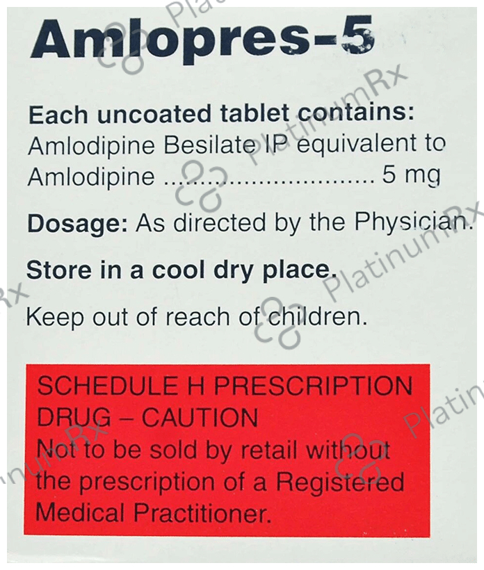 Amlopres 5mg Tablet 30s