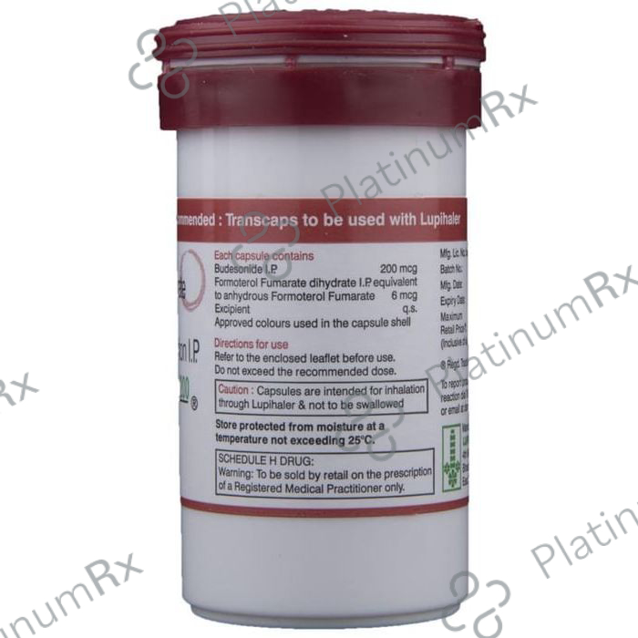 Budamate 200/6mcg Capsule 30s
