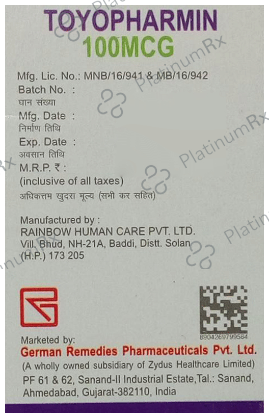 Toyopharmin 100mcg Tablet